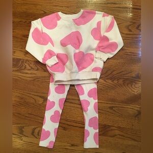 Zara Heart Sweatshirt and Leggings